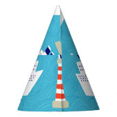 Nautische golven: Vuurtoren Cruiser Patroon. Feesthoedjes (Achterkant)