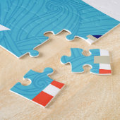 Nautische golven: Vuurtoren Cruiser Patroon. Legpuzzel (Zijkant)