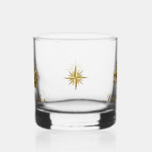 Nautische Gouden Kleur Booster Monogram Antiek Whisky Glas (Rechts)
