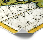 Nautische Grafiek 1691 Poster (Hoek)