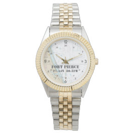 Nautische Grafiek Latitude Longitude Fort Pierce F Horloge
