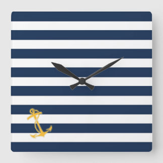 Nautische grafische wandklok