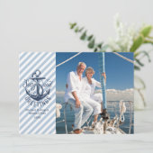 Nautische groeten van het SEIZOEN, Bericht/Foto op Feestdagenkaart (Staand voorkant)