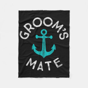 Nautische Groomsmen Gift Wedding Party Grooms Mate Fleece Deken