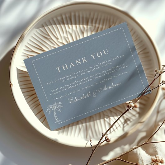 Nautische Hand getrokken bruiloft Bedankkaart