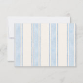 Nautische Hand Getrokken Palm Tree Wedding RSVP Kaartje (Achterkant)