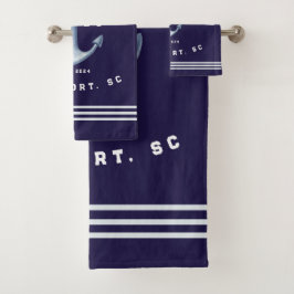 Nautische handdoekset bad handdoek