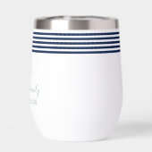 Nautische handgeschreven familie strand huis (Achterkant)