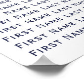 Nautische hart touw anker bruiloft zitgrafiek poster (Hoek)