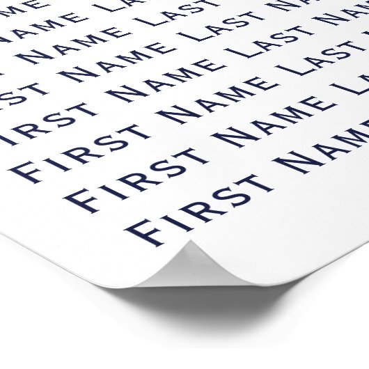 Nautische hart touw anker bruiloft zitgrafiek poster (Hoek)