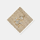 Nautische helling en anker servet (Hoek)