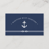 Nautische helling en anker visitekaartje (Voorkant)