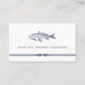 Nautische helling | Vissende handvest Visitekaartje (Voorkant)