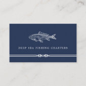 Nautische helling | Vissende handvest Visitekaartje (Voorkant)
