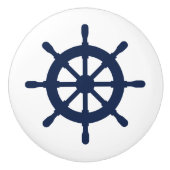 Nautische helm aangepaste deur en lade pull knoppe keramische knop (Voorkant)