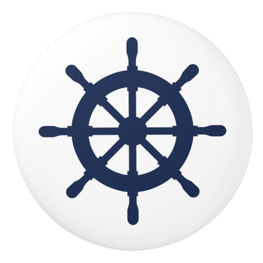 Nautische helm aangepaste deur en lade pull knoppe keramische knop (Voorkant)