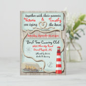 Nautische "het binden van de knoop" Bruiloftsuitno Kaart (Staand voorkant)