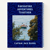 Nautische Hond Gifts voor Booteigenaren Zeilers Bo Notitieboek (Achterkant)