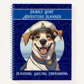Nautische Hond Gifts voor Booteigenaren Zeilers Bo Notitieboek (Voorkant)
