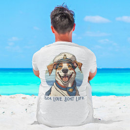Nautische Hond Gifts voor Booteigenaren Zeilers Bo T-shirt