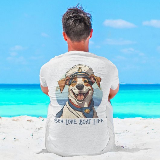 Nautische Hond Gifts voor Booteigenaren Zeilers Bo T-shirt