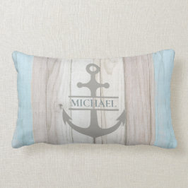 Nautische Houten Boot Anker Naam Kussen