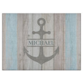 Nautische Houten Boot Anker Naam Snijplank (Voorkant)