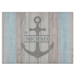 Nautische Houten Boot Anker Naam Snijplank