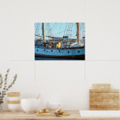 Nautische Houten Boot Fotografie Poster (Keuken)