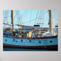 Nautische Houten Boot Fotografie Poster
