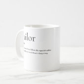 Nautische Humor: de ware definitie van de zeeman Koffiemok (Voorkant links)