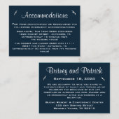 Nautische Huwelijksaccommodatie - Receptie Kaarten (Voorkant / Achterkant)