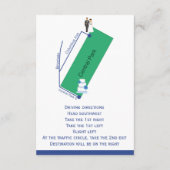 Nautische Huwelijkskaarten En Routebeschrijvingen Informatiekaartje (Achterkant)