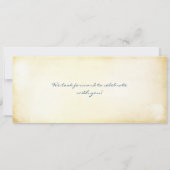 Nautische huwelijksuitnodiging Boarding Pass Ticke Kaart (Achterkant)