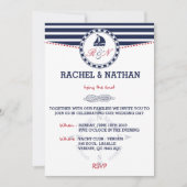 Nautische huwelijksuitnodiging - De knoop doorhakk Kaart (Voorkant)