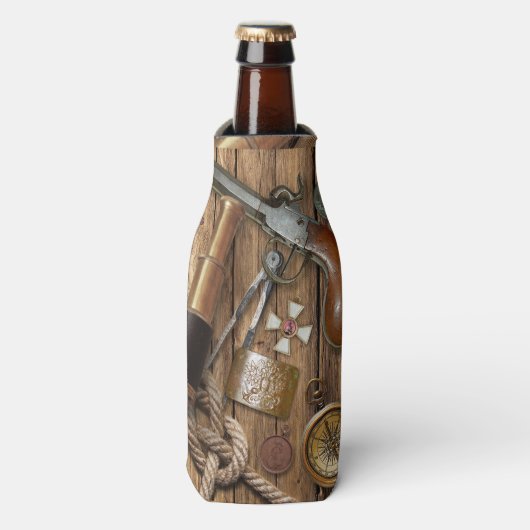 nautische items op bierfleskoeler flesjeskoeler (Fles Voorkant)