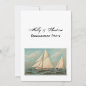 Nautische  Jachten Racing #1 Verlovingsfeest Kaart (Voorkant)