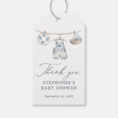 Nautische Jongens Babyborrel Cadeaulabel (Voorkant)