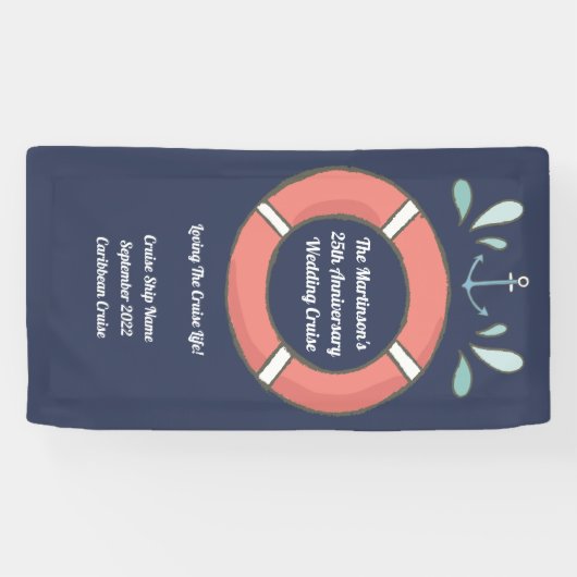 Nautische Jubileum kruislingbovendeur Spandoek (Horizontaal)