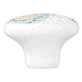 Nautische Jupiter, Florida Latitude Longitude Char Keramische Knop (Zijkant)