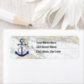 Nautische kaart Decor Etiket (Insitu)