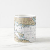 Nautische kaart Decor Koffiemok (Center)