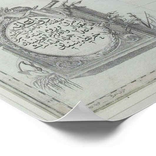 Nautische kaart poster (Hoek)