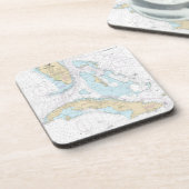 nautische kaart voor de onderzetters van S florida (Linkerzijde)