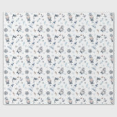 Nautische kabouters! cadeaupapier (Vlak)