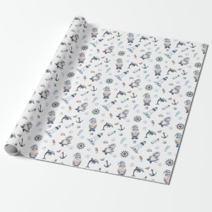 Nautische kabouters! cadeaupapier