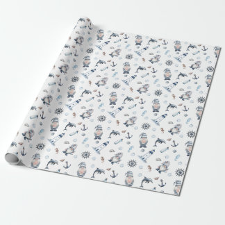 Nautische kabouters! cadeaupapier