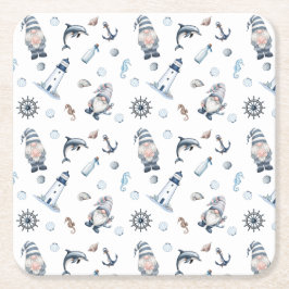 Nautische kabouters! kartonnen onderzetters