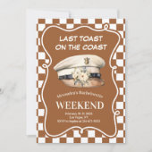 nautische kapitein Pet bachelorette Kaart (Voorkant)