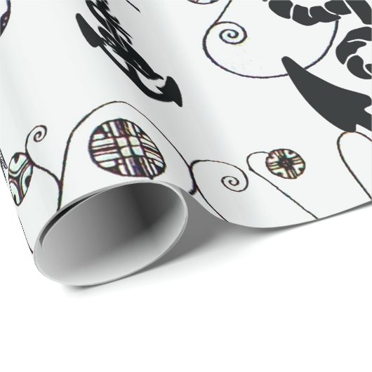 NAUTISCHE KARTDECO-REEKS MODE MET ANCHOREN CADEAUPAPIER (Rol Hoek)